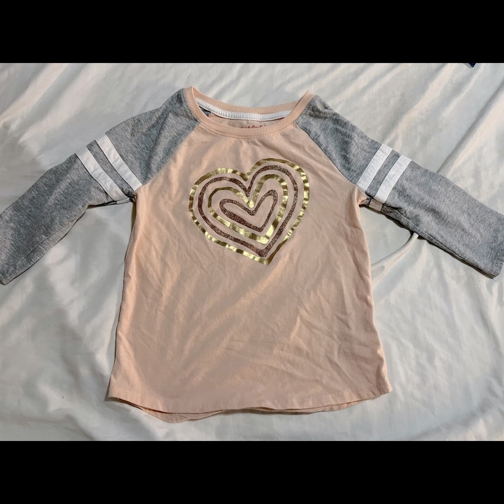 Girls Size M 3/4 Sleeve Shirt
